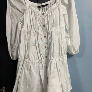 Zara Baby Doll Dress with puff sleeves